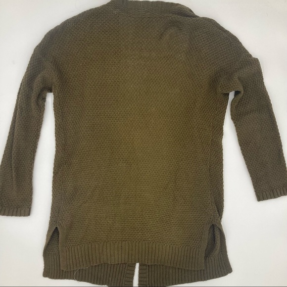Urban outfitters army green sweater open front with pockets - Picture 4 of 6